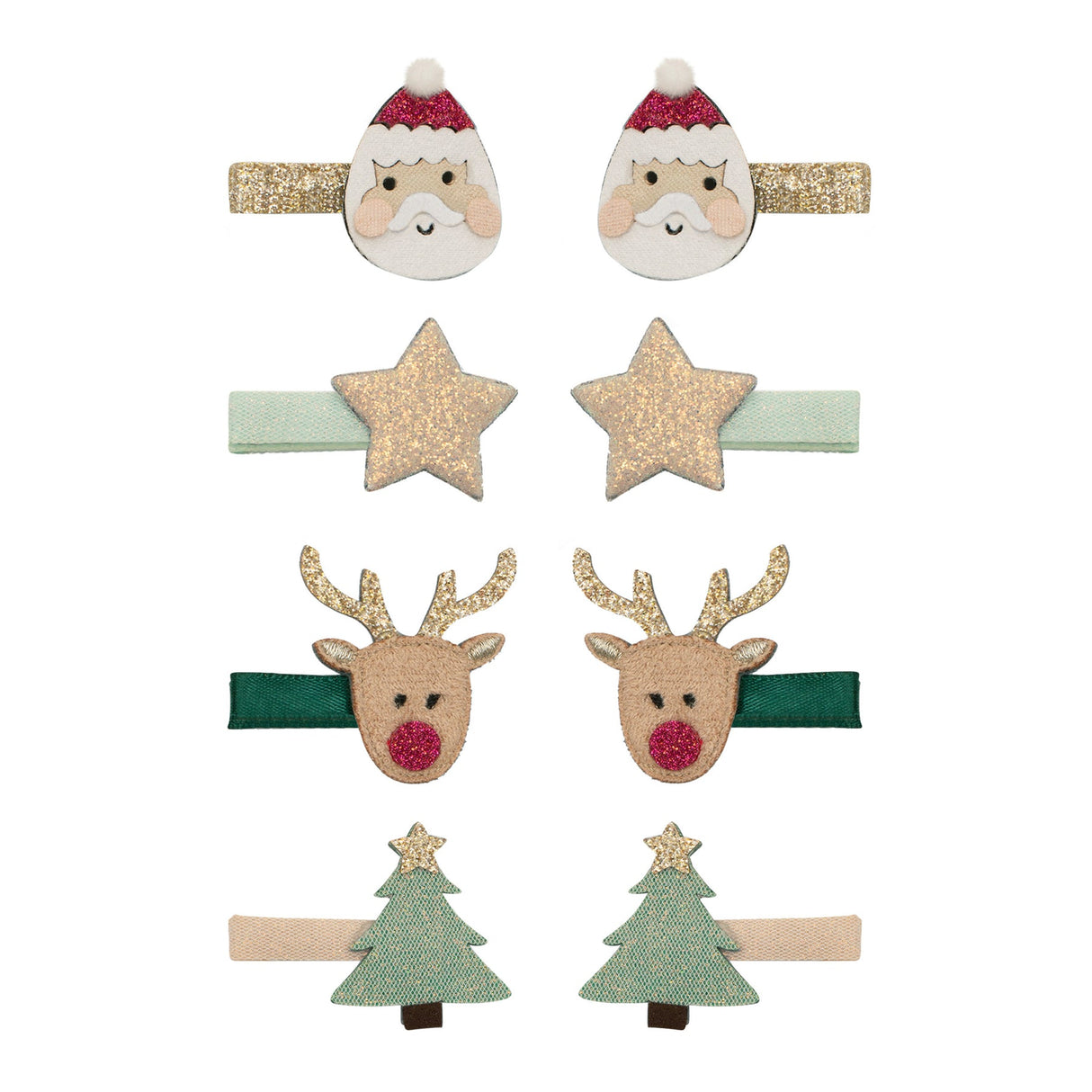 Santa & Rudolph Mini Clips by Mimi & Lula