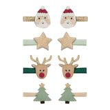 Santa & Rudolph Mini Clips by Mimi & Lula
