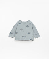 Jersey t-shirt with hedgehog print | Wooden Memories by Play Up