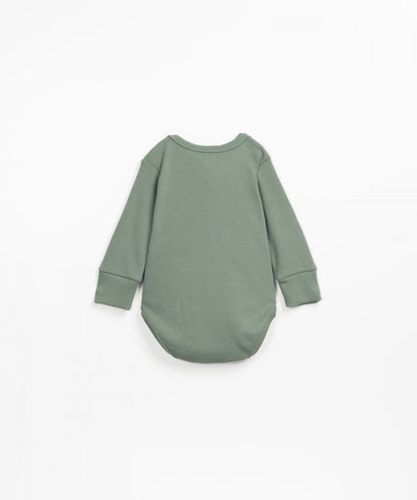 Ribbed bodysuit in organic cotton | Wooden Memories by Play Up