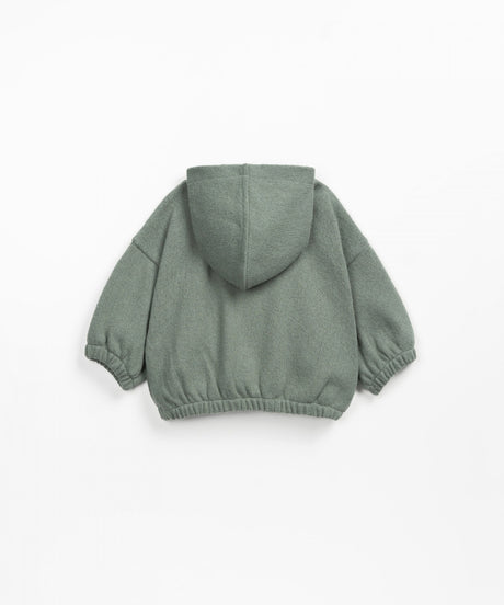 Jersey sweater with kangaroo pocket | Wooden Memories by Play Up
