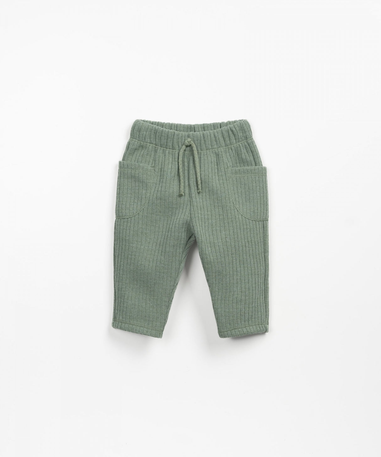 Pants with elastic waist | Wooden Memories - Green by Play Up