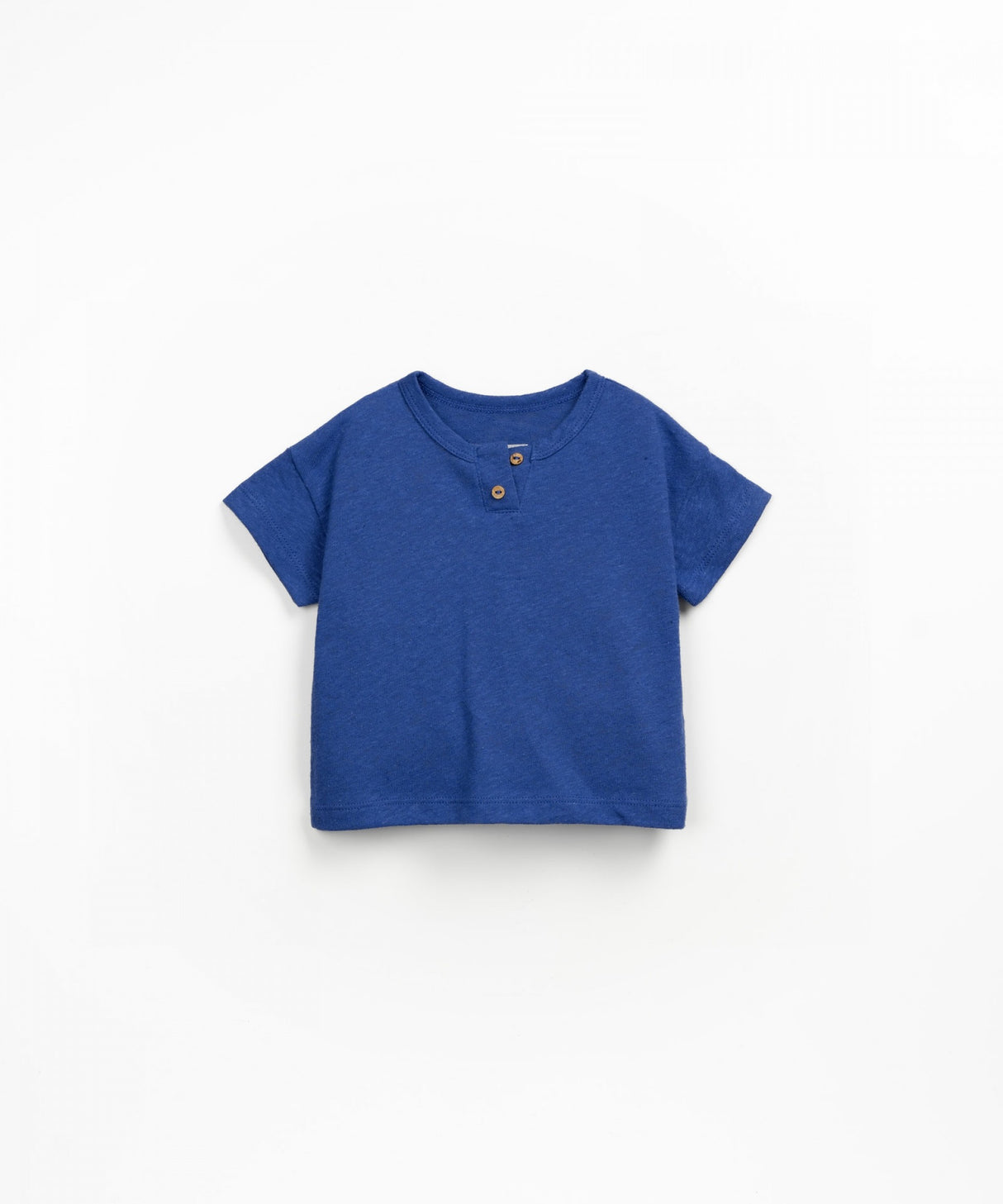 Blue t-shirt with front opening by Play Up