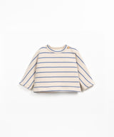 Striped Jersey Sweater- Watercolor by Play Up