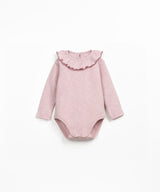 Rib Flame Bodysuit in Rose by Play Up