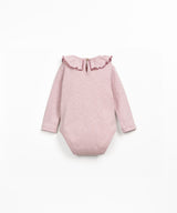 Rib Flame Bodysuit in Rose by Play Up