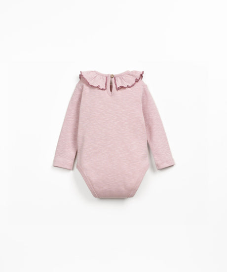 Rib Flame Bodysuit in Rose by Play Up