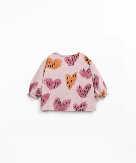 Printed Jersey Long Sleeve Top- Rose by Play Up