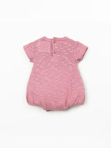 Embellished Pigue Jumpsuit- Dark Pink by Play Up