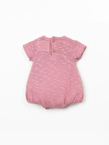 Embellished Pigue Jumpsuit- Dark Pink by Play Up