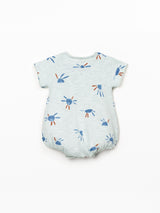 Printed Flame Jersey Jumpsuit- Blue Suns by Play Up