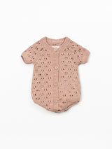 Knitted Jumpsuit- Salmon by Play Up