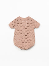Knitted Jumpsuit- Salmon by Play Up