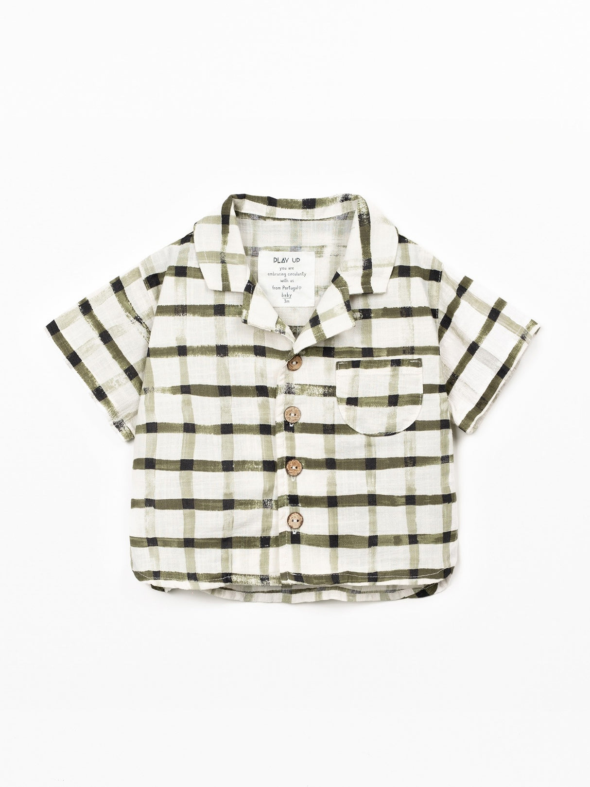Checkered Woven Dress Shirt by Play Up