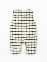 Woven Jumpsuit- Green Checkered by Play Up