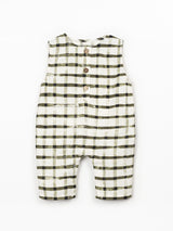 Woven Jumpsuit- Green Checkered by Play Up