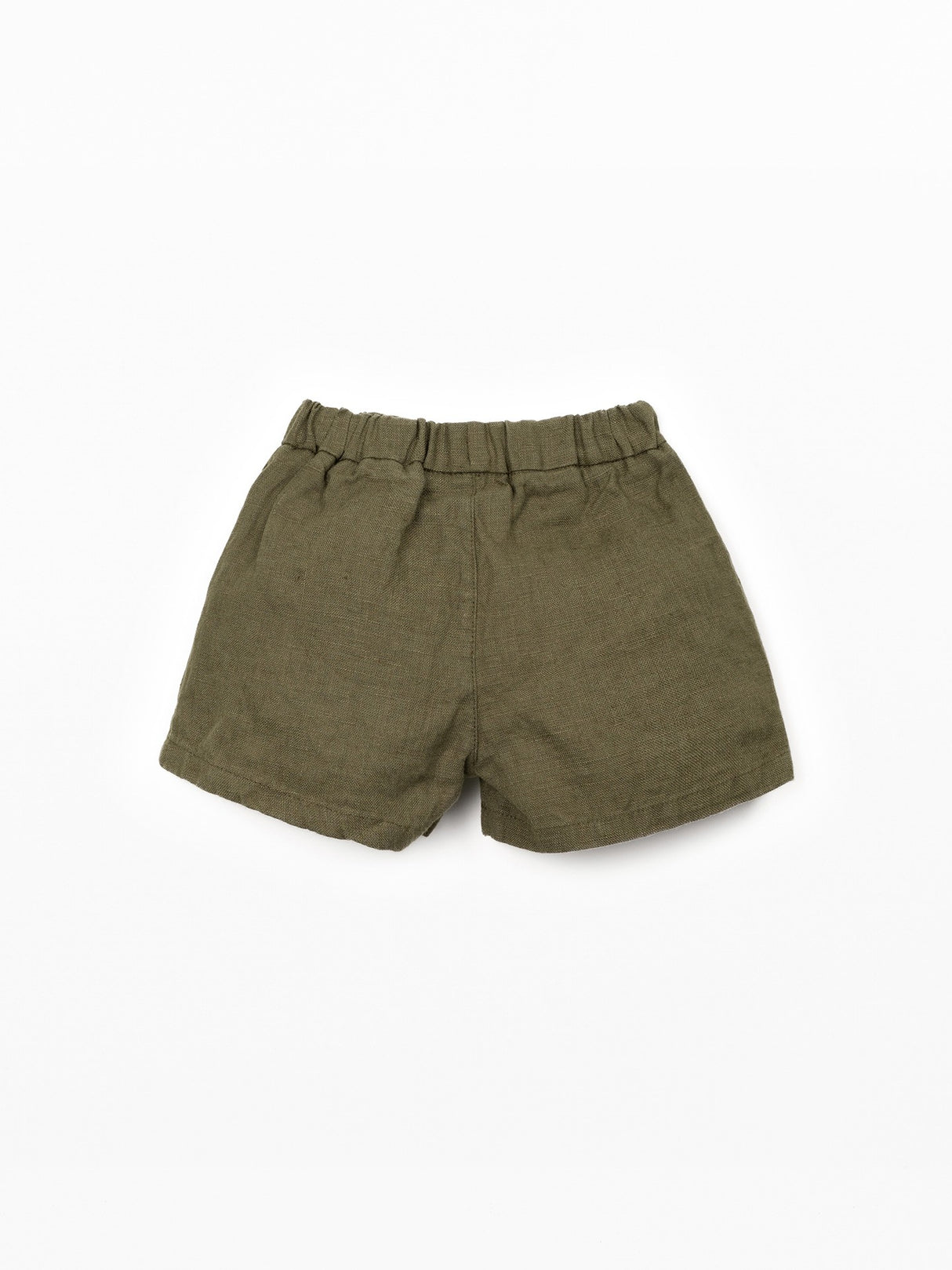 Linen Shorts- Dark Green by Play Up