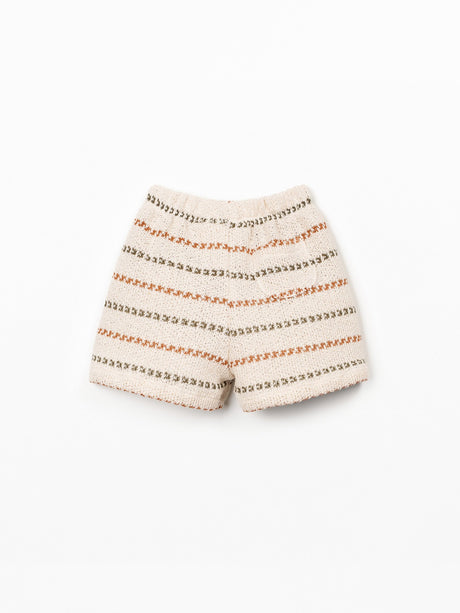 Striped Jersey Knit Shorts by Play Up