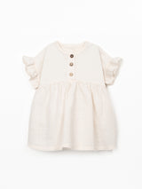 Mixed Dress- Ecru by Play Up