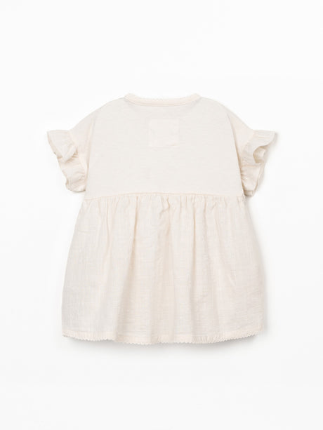 Mixed Dress- Ecru by Play Up