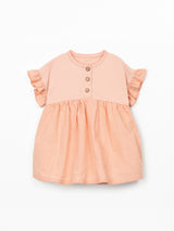 Mixed Dress- Salmon by Play Up