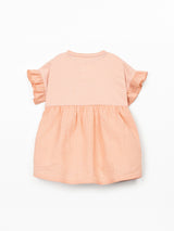 Mixed Dress- Salmon by Play Up