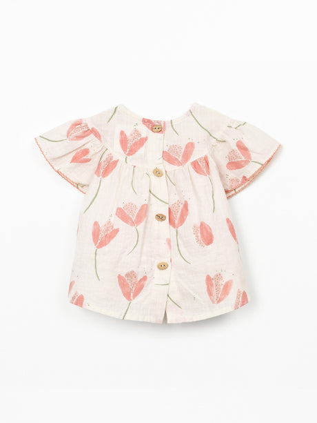 Printed Woven Tunic- Tulips by Play Up