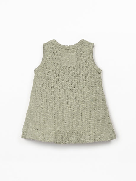 Pique Dress- Khaki Green by Play Up