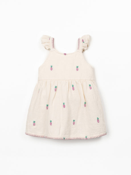 Woven Dress- Pineapples by Play Up