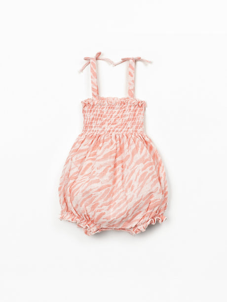 Strappy Jumpsuit- Pink Zebra by Play Up