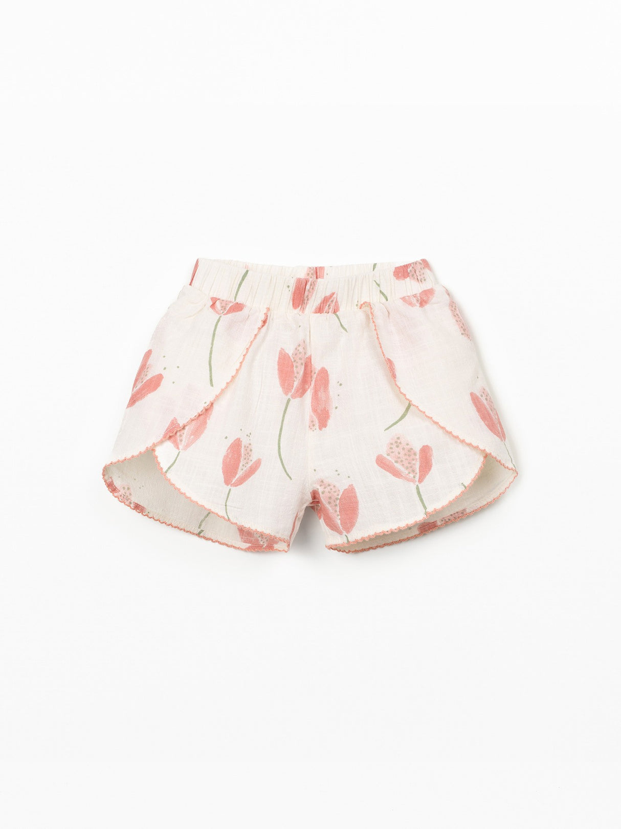 Printed Woven Shorts- Tulips by Play Up