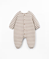 Striped Flame Jersey Jumpsuit- Drawing by Play Up