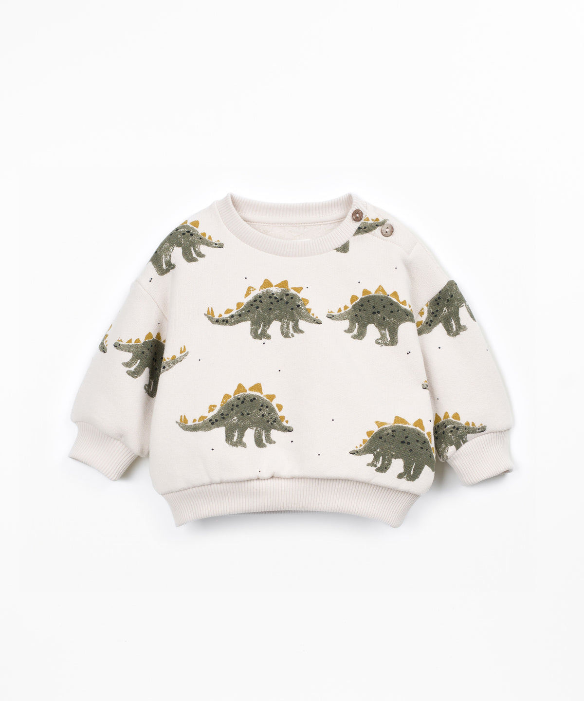 Printed Fleece Sweater- Dino by Play Up