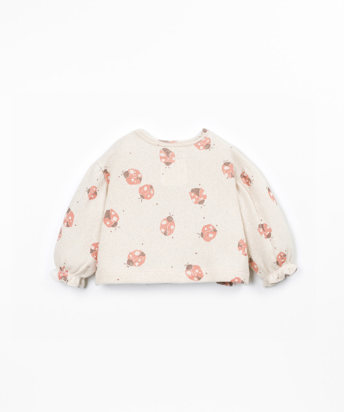 Printed Jersey Sweater- Ivory Ladybugs by Play Up