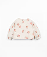 Printed Jersey Sweater- Ivory Ladybugs by Play Up