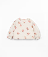 Printed Jersey Sweater- Ivory Ladybugs by Play Up