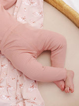Ribbed Legging || Pink by Quincy Mae