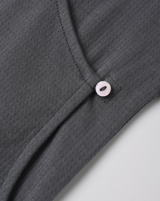 Pointelle Wrap Footie || Midnight by Quincy Mae