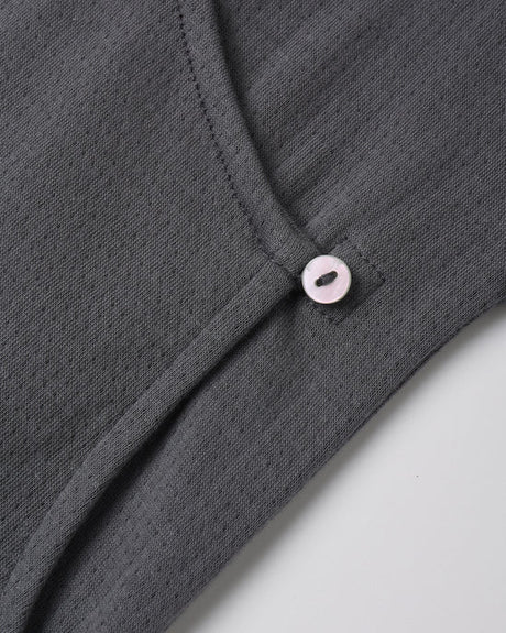 Pointelle Wrap Footie || Midnight by Quincy Mae