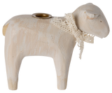 Candle holder, Lamb- Off white by Maileg