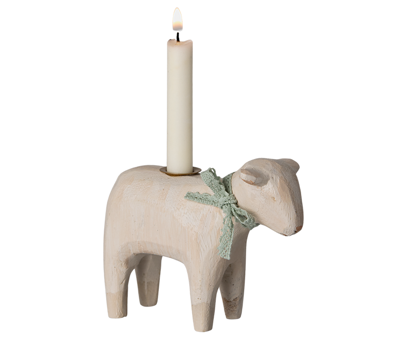 Candle holder, Lamb- Mint by Maileg
