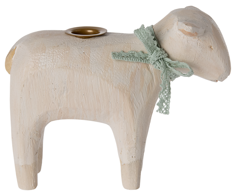 Candle holder, Lamb- Mint by Maileg