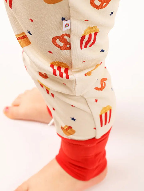 Here For the Snacks Foodie Bamboo Convertible Baby Pajamas by Emerson and Friends