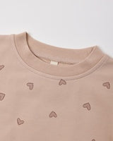 Relaxed Sweatshirt || Hearts by Quincy Mae