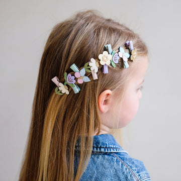 Flower garden mini clips by Mimi & Lula