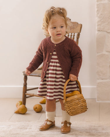 Knit Cardigan || Black Cherry by Quincy Mae