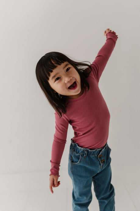 Lettuce Hem Tee- Mesa Rose by Babysprouts