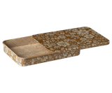 Metal box w. sliding lid, Blossom - Ocher by Maileg