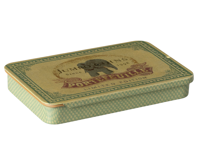 Metal box w. sliding lid, Jumbo coins by Maileg