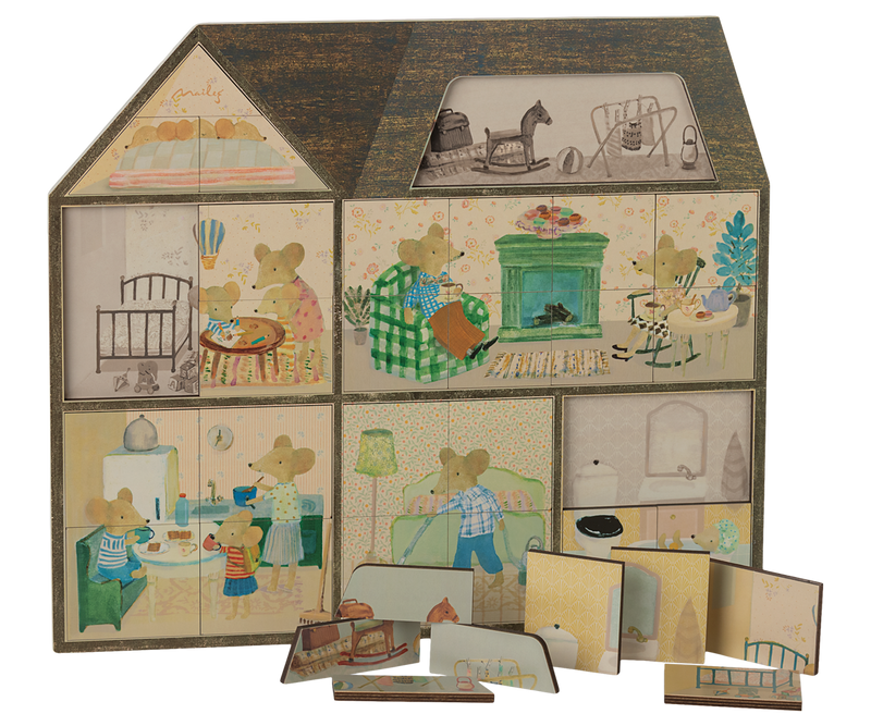 Mouse hole Farmhouse puzzle by Maileg